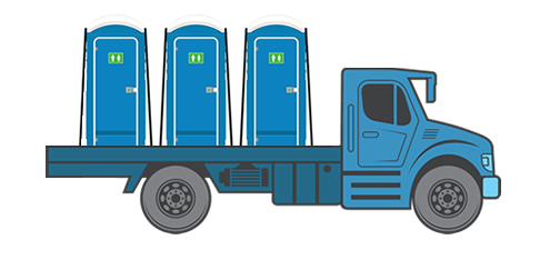 Quick delivery portable toilet